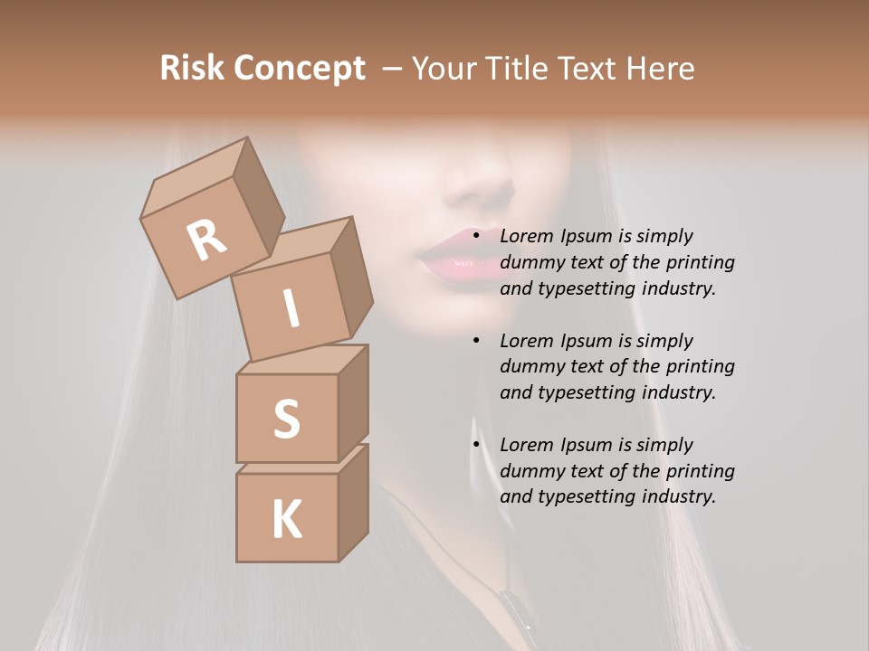 Face Beautiful Fashion PowerPoint Template