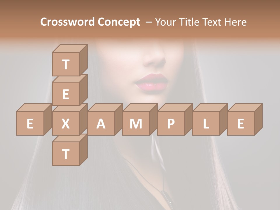 Face Beautiful Fashion PowerPoint Template