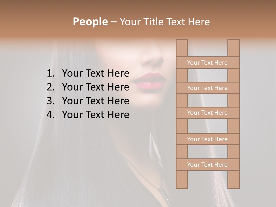 Face Beautiful Fashion PowerPoint Template