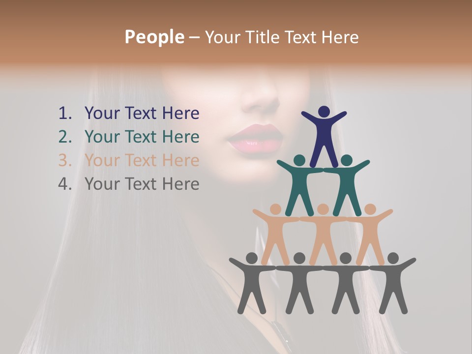 Face Beautiful Fashion PowerPoint Template