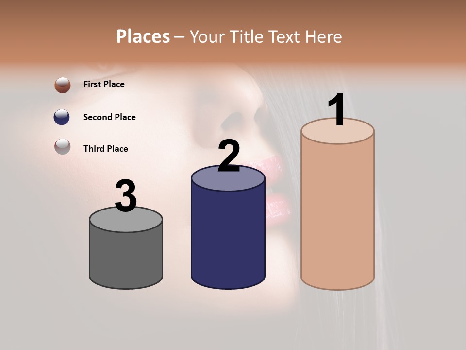 Luxury Brunette Lipgloss PowerPoint Template