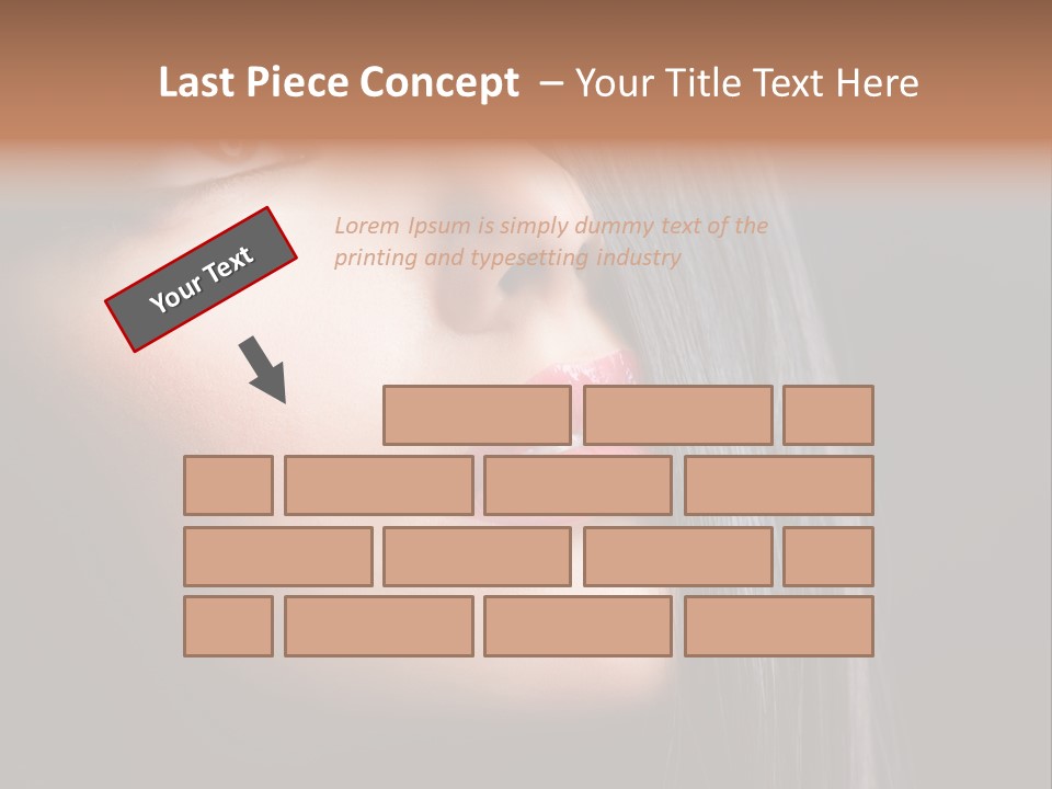 Luxury Brunette Lipgloss PowerPoint Template