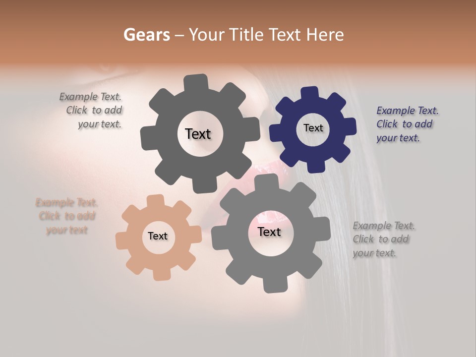 Luxury Brunette Lipgloss PowerPoint Template