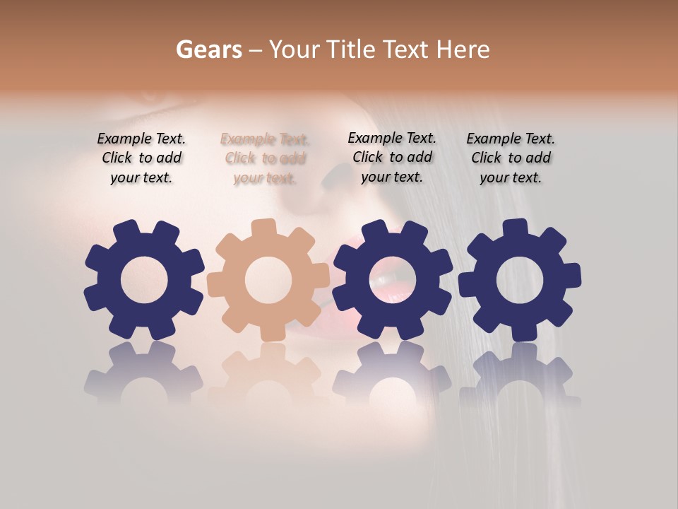 Luxury Brunette Lipgloss PowerPoint Template