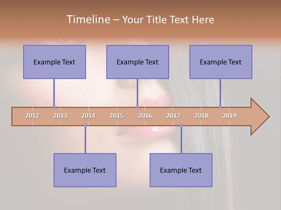 Luxury Brunette Lipgloss PowerPoint Template