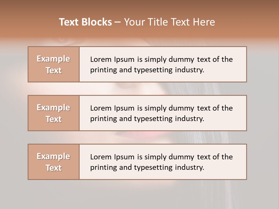 Luxury Brunette Lipgloss PowerPoint Template