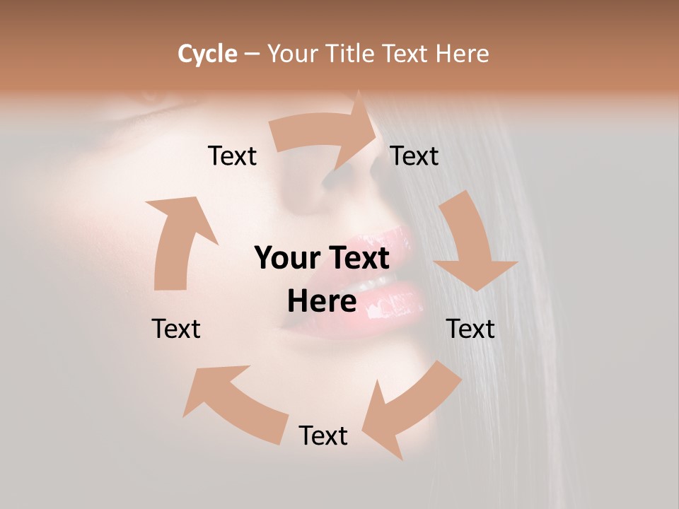 Luxury Brunette Lipgloss PowerPoint Template