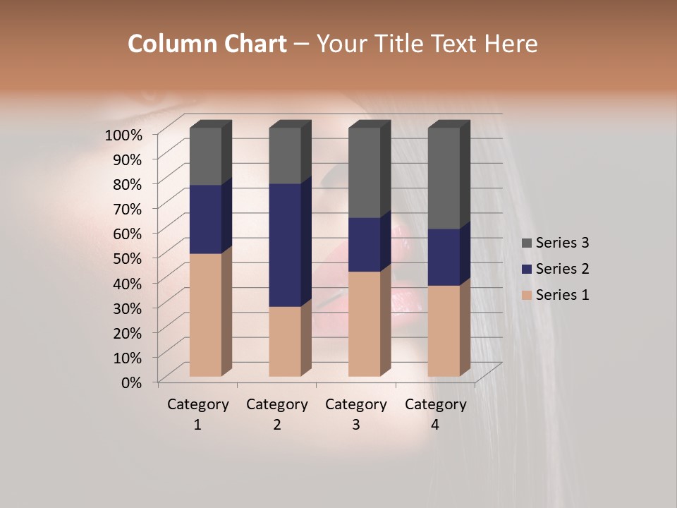 Luxury Brunette Lipgloss PowerPoint Template