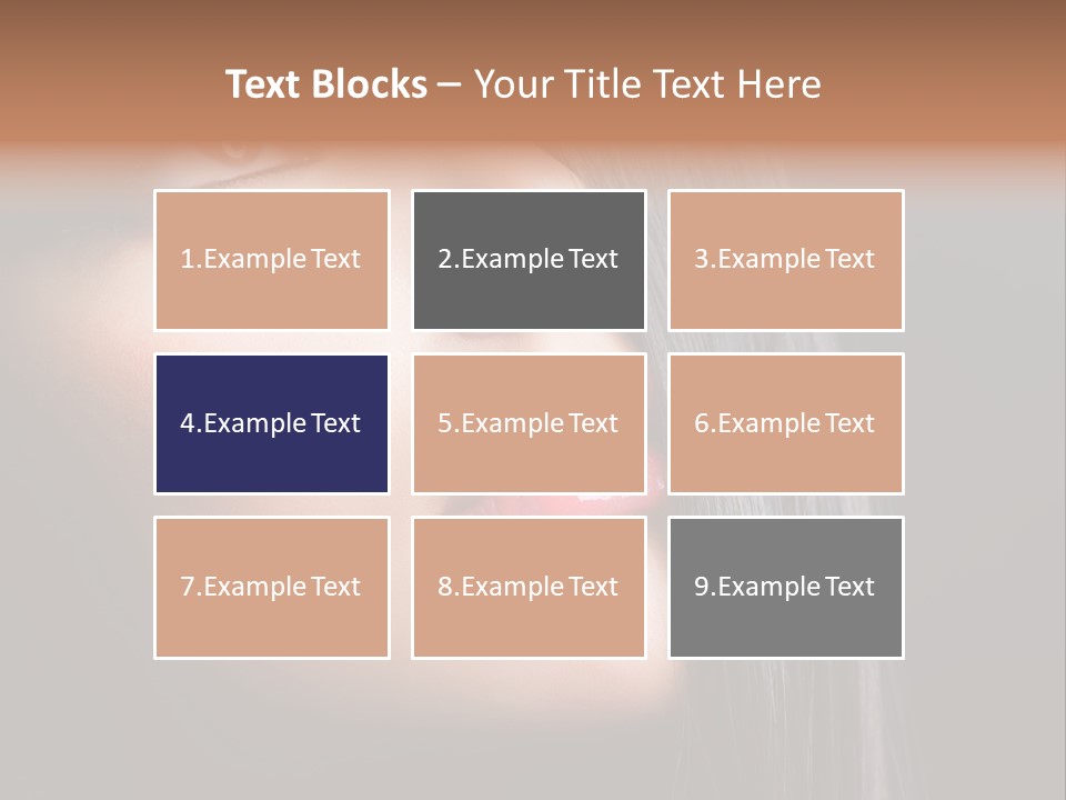 Luxury Brunette Lipgloss PowerPoint Template