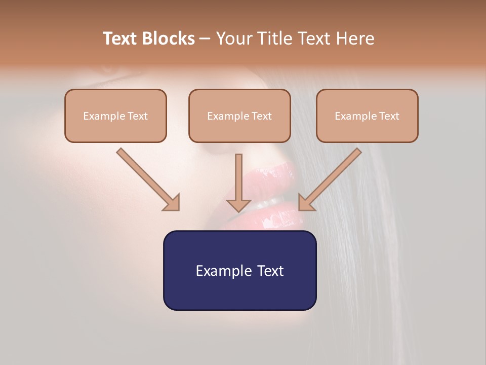 Luxury Brunette Lipgloss PowerPoint Template