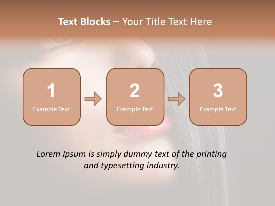 Luxury Brunette Lipgloss PowerPoint Template