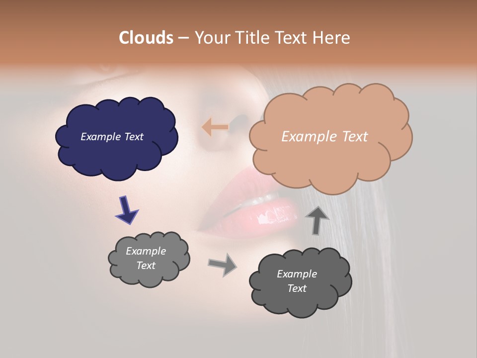 Luxury Brunette Lipgloss PowerPoint Template