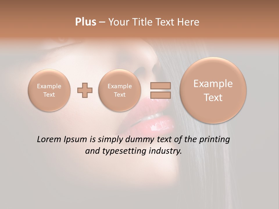 Luxury Brunette Lipgloss PowerPoint Template