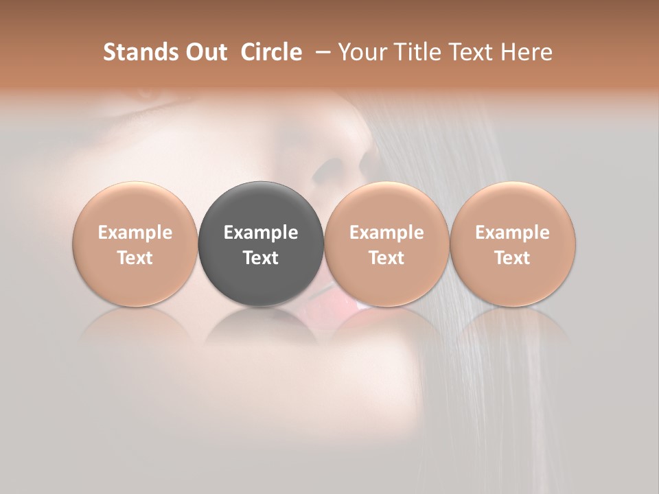 Luxury Brunette Lipgloss PowerPoint Template