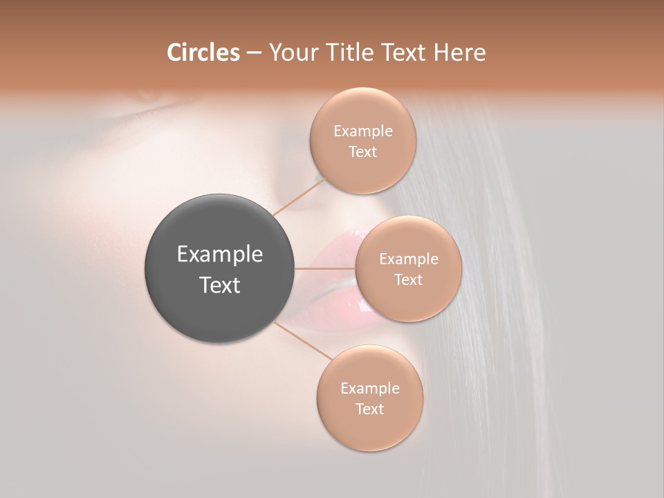 Luxury Brunette Lipgloss PowerPoint Template