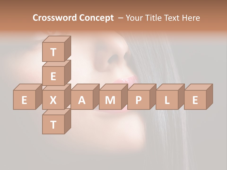 Luxury Brunette Lipgloss PowerPoint Template