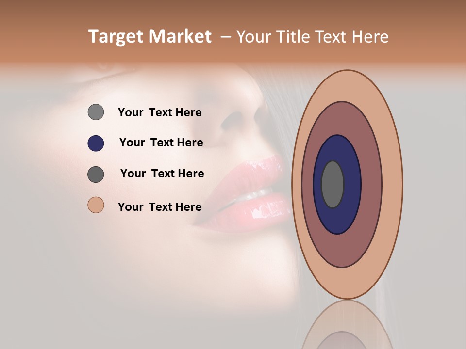 Luxury Brunette Lipgloss PowerPoint Template