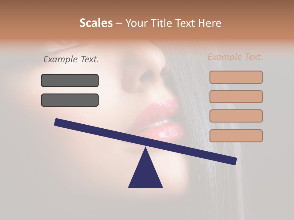 Luxury Brunette Lipgloss PowerPoint Template