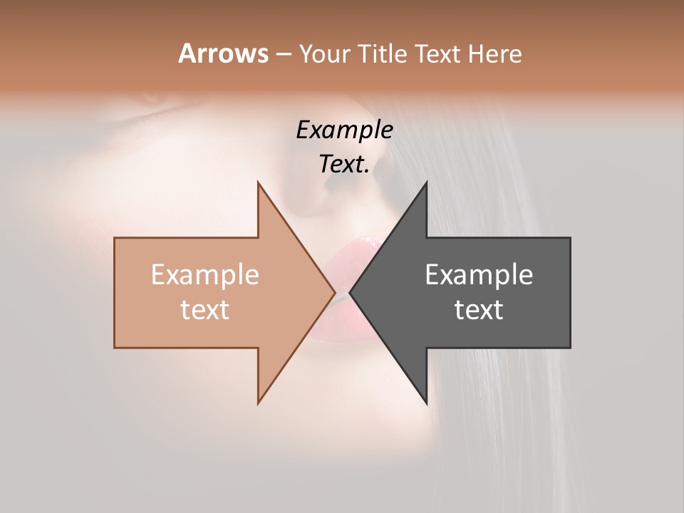 Luxury Brunette Lipgloss PowerPoint Template