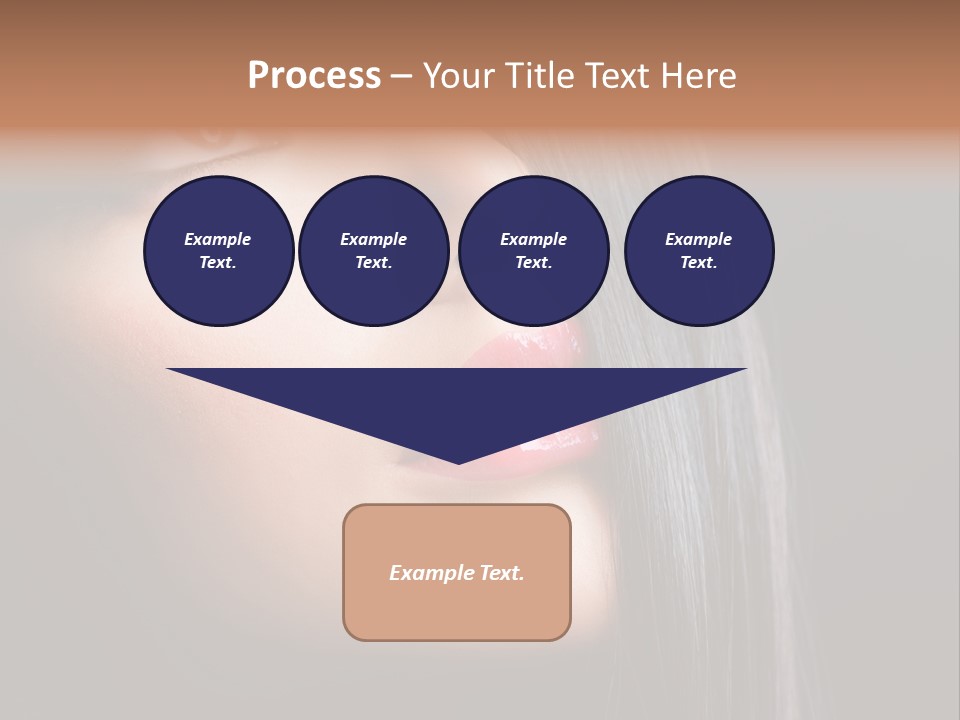 Luxury Brunette Lipgloss PowerPoint Template