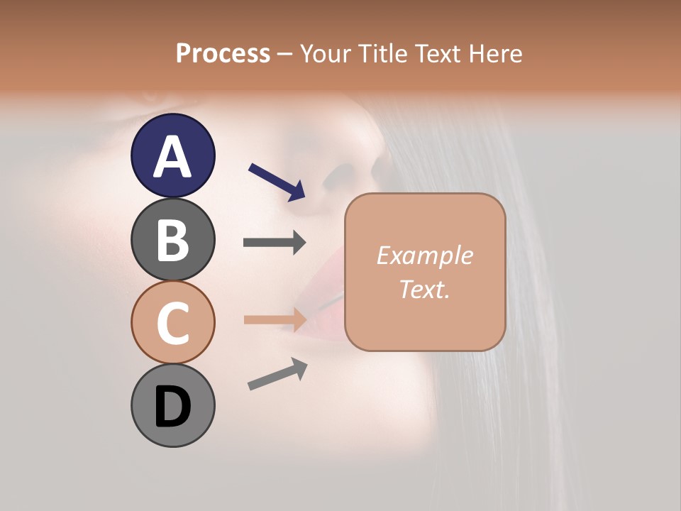 Luxury Brunette Lipgloss PowerPoint Template