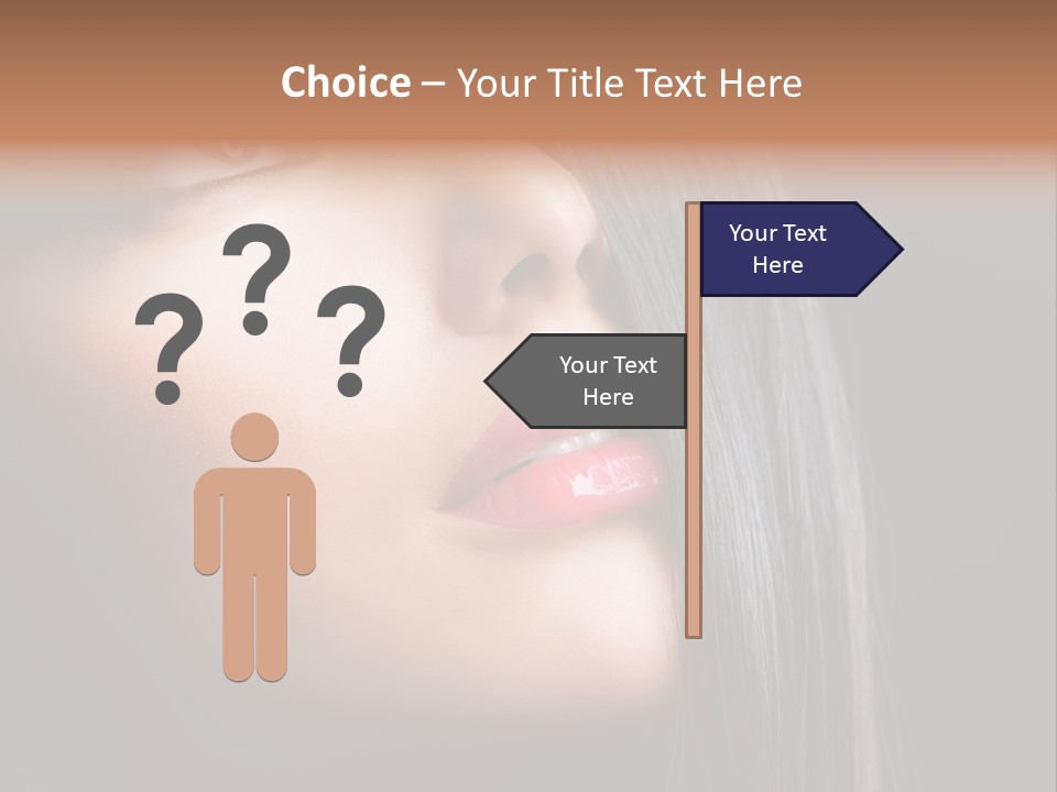 Luxury Brunette Lipgloss PowerPoint Template