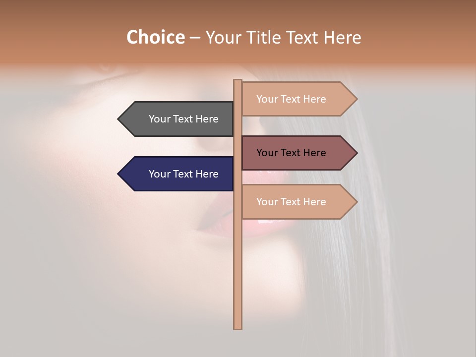 Luxury Brunette Lipgloss PowerPoint Template