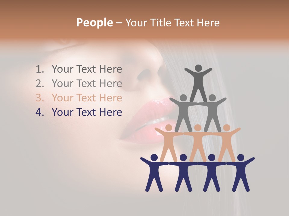 Luxury Brunette Lipgloss PowerPoint Template