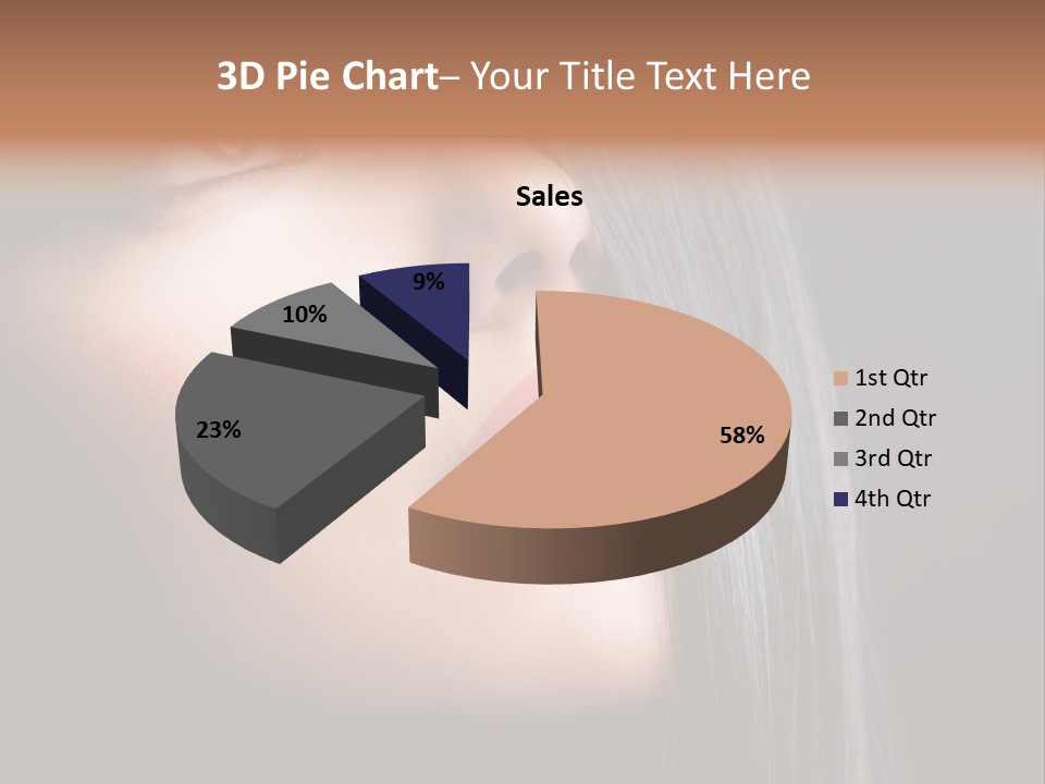 Luxury Brunette Lipgloss PowerPoint Template