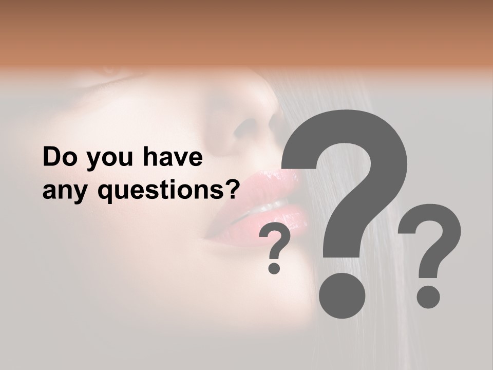 Luxury Brunette Lipgloss PowerPoint Template