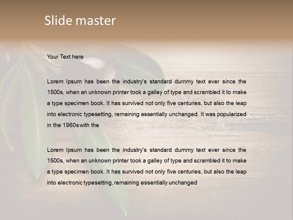 Fresh Mediterranean Floral PowerPoint Template