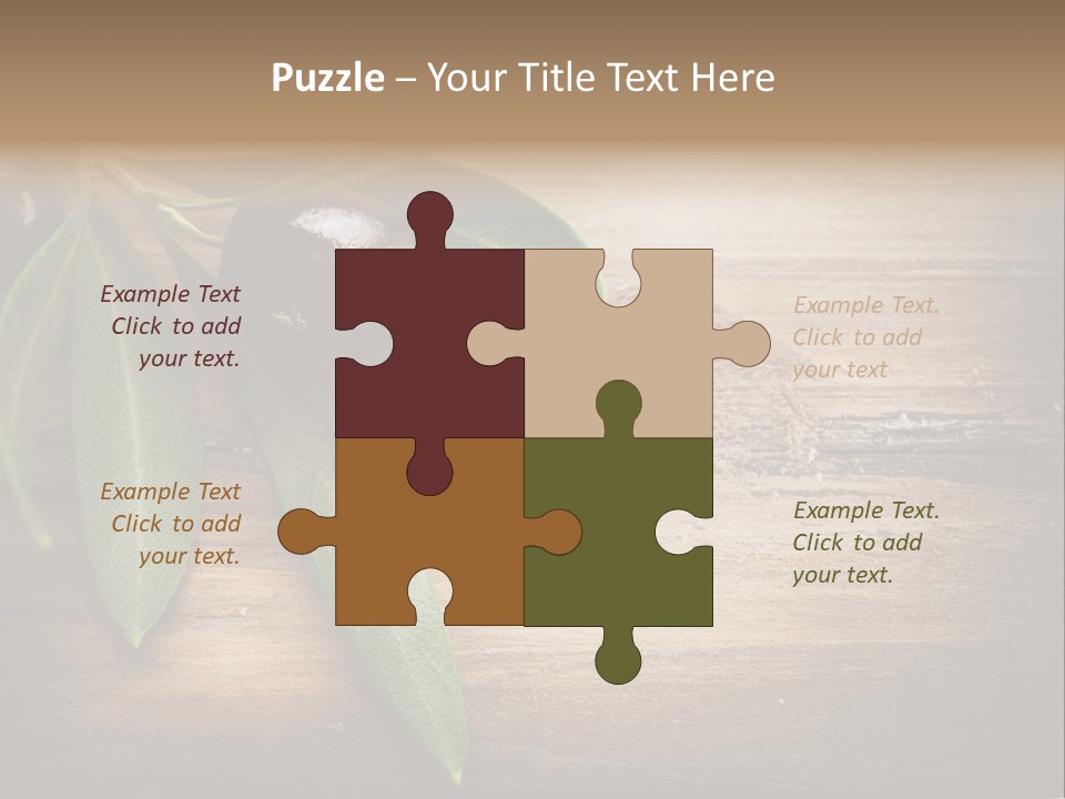 Fresh Mediterranean Floral PowerPoint Template