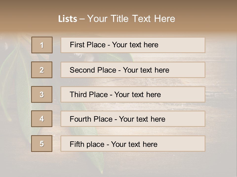 Fresh Mediterranean Floral PowerPoint Template