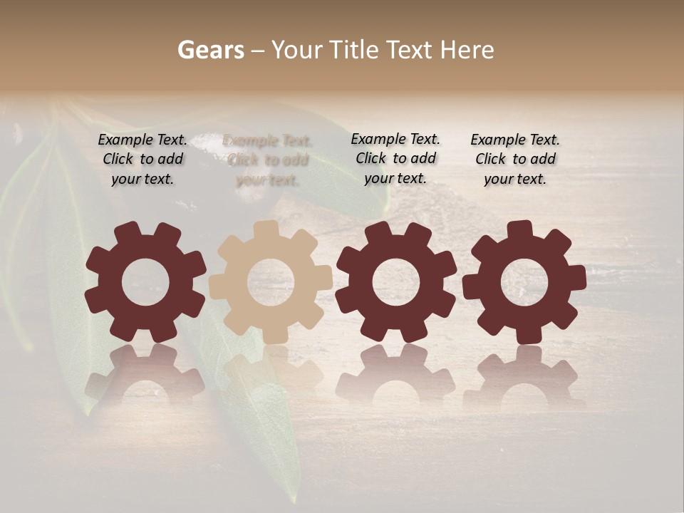 Fresh Mediterranean Floral PowerPoint Template