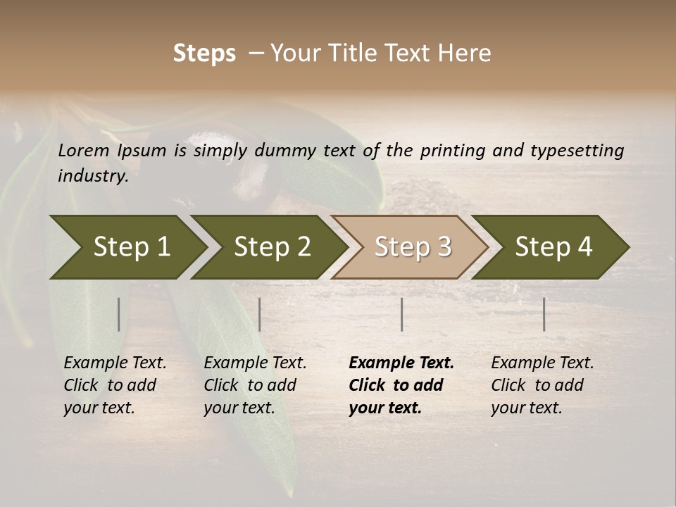 Fresh Mediterranean Floral PowerPoint Template