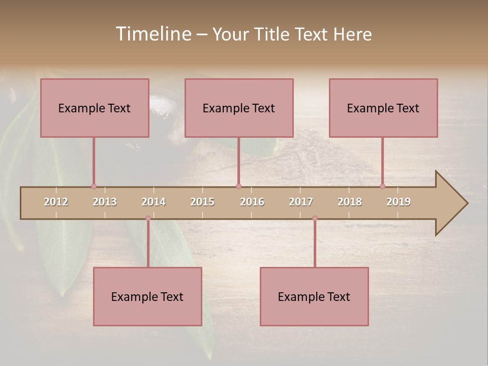 Fresh Mediterranean Floral PowerPoint Template