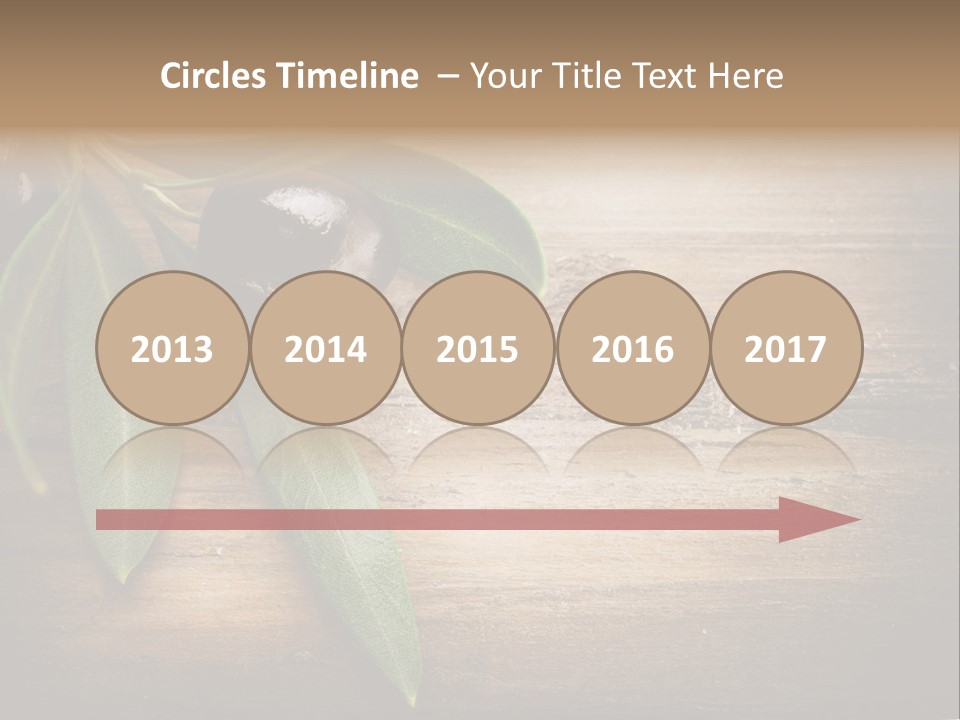 Fresh Mediterranean Floral PowerPoint Template