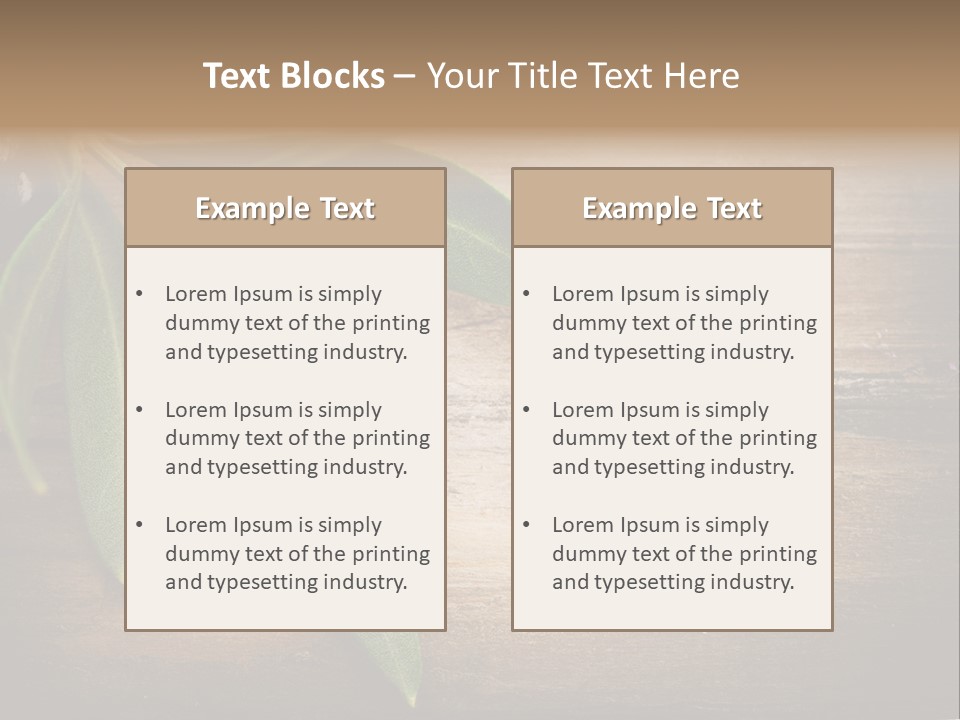 Fresh Mediterranean Floral PowerPoint Template