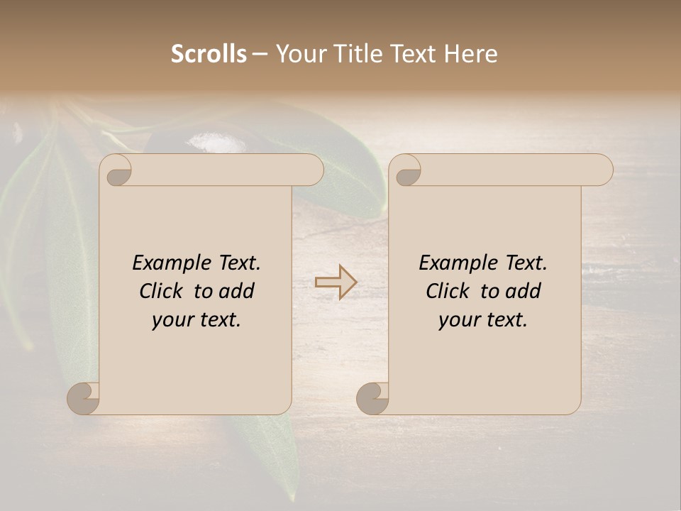 Fresh Mediterranean Floral PowerPoint Template