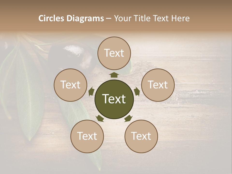 Fresh Mediterranean Floral PowerPoint Template