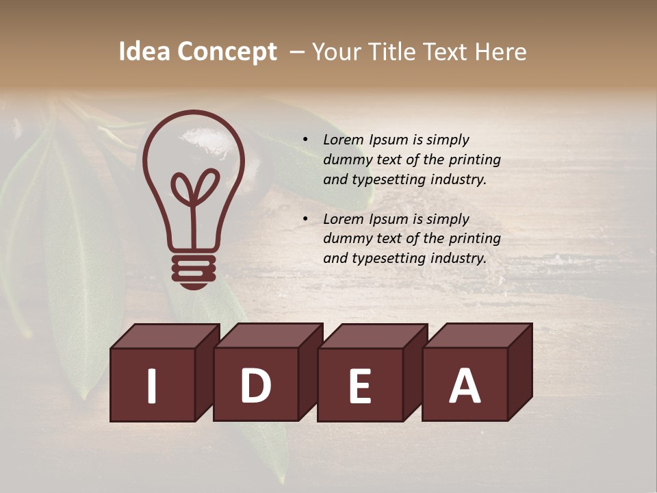 Fresh Mediterranean Floral PowerPoint Template