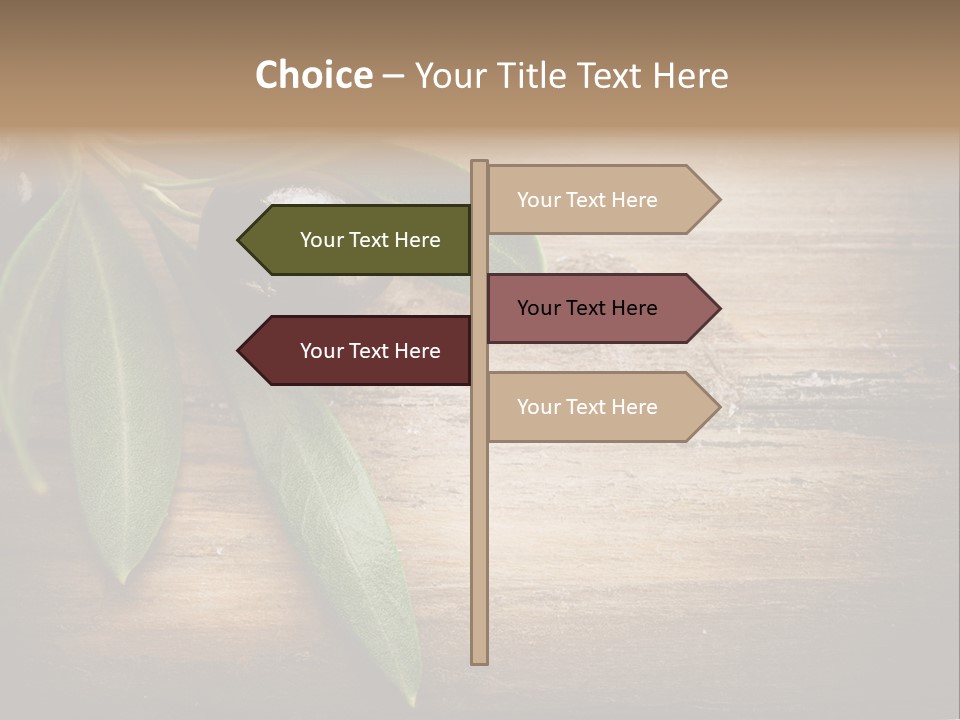 Fresh Mediterranean Floral PowerPoint Template