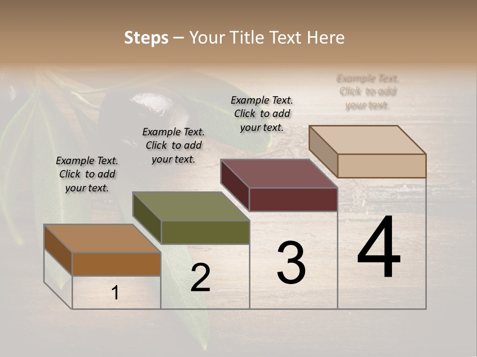 Fresh Mediterranean Floral PowerPoint Template