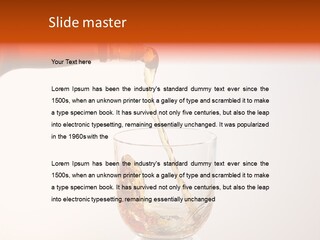 Liquor Whiskey Pour PowerPoint Template