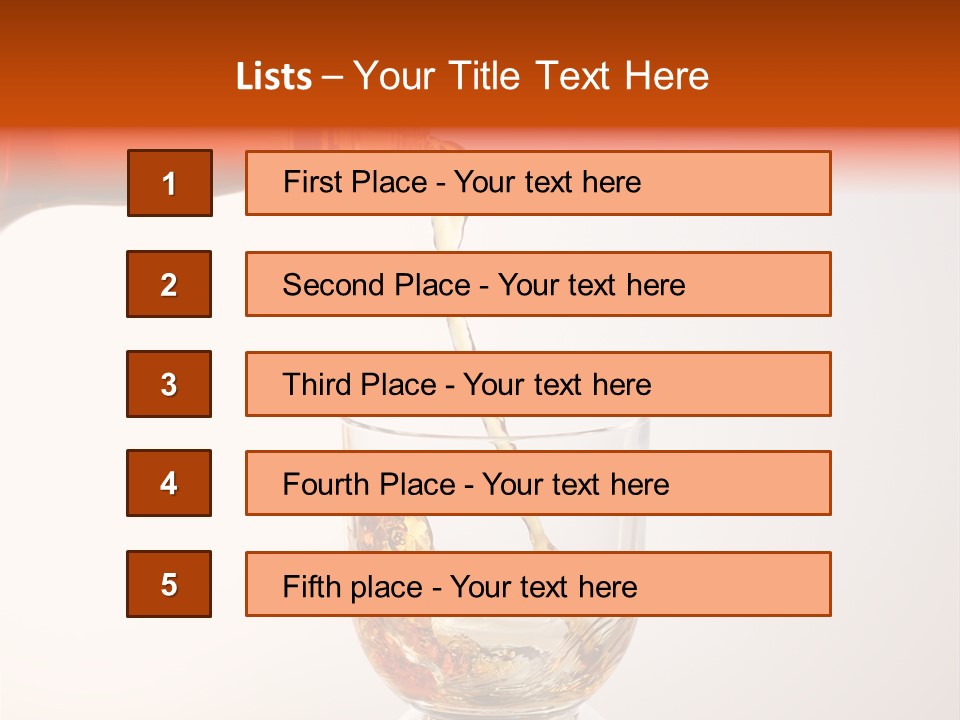 Liquor Whiskey Pour PowerPoint Template