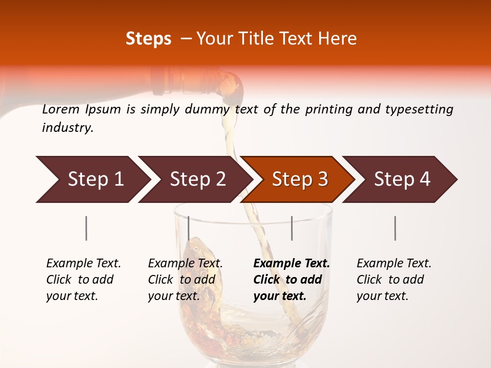 Liquor Whiskey Pour PowerPoint Template