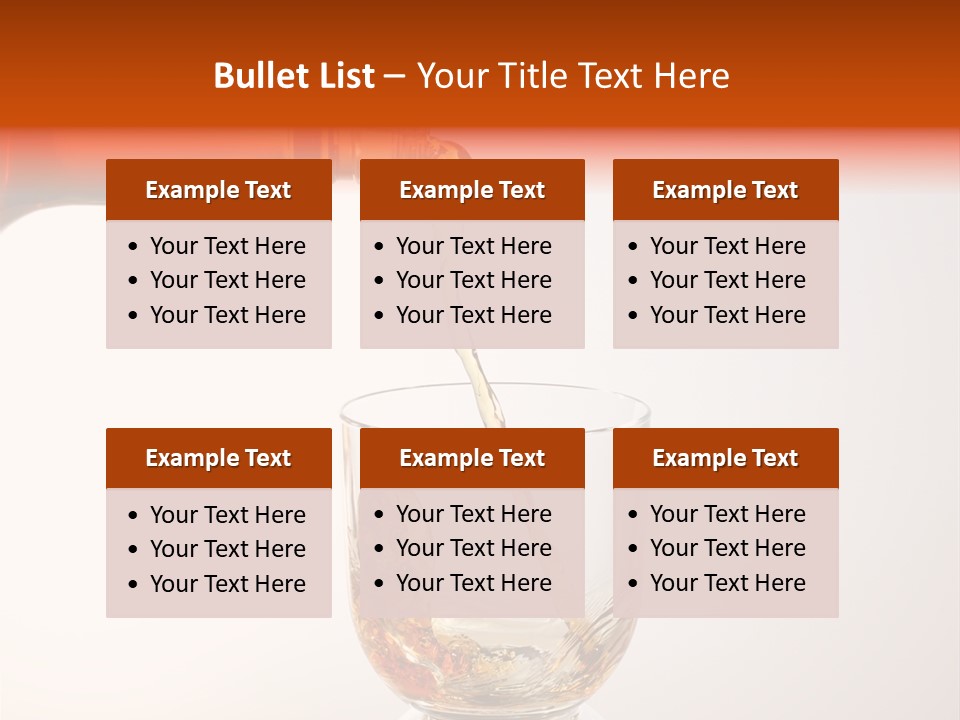 Liquor Whiskey Pour PowerPoint Template