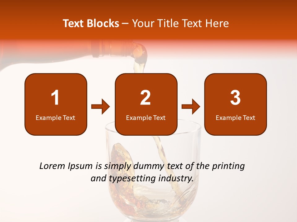 Liquor Whiskey Pour PowerPoint Template
