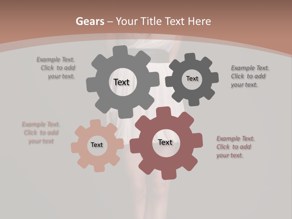 Group Chair Figure PowerPoint Template