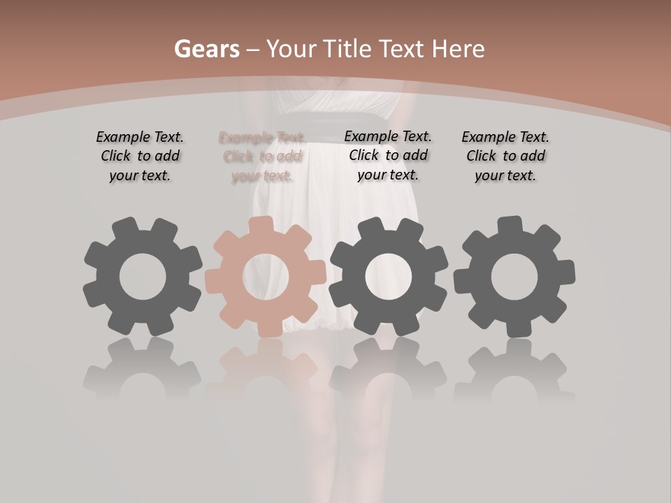Group Chair Figure PowerPoint Template
